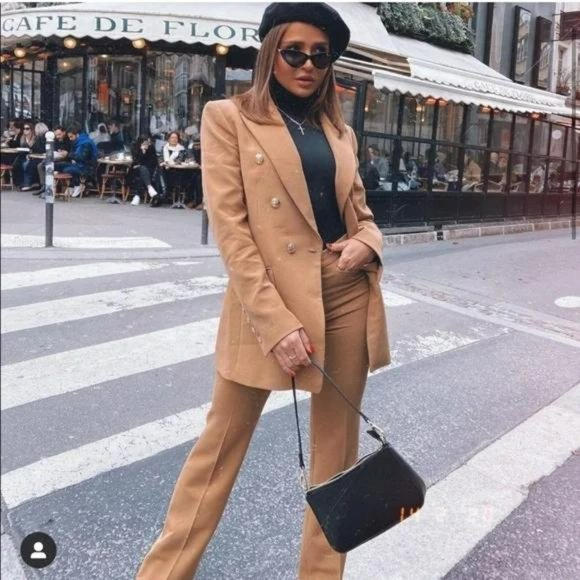 ZARA TAILORED DOUBLE BREASTED BLAZER GOLD BUTTONS BALMAIN LIKE - Picture 2 of 12